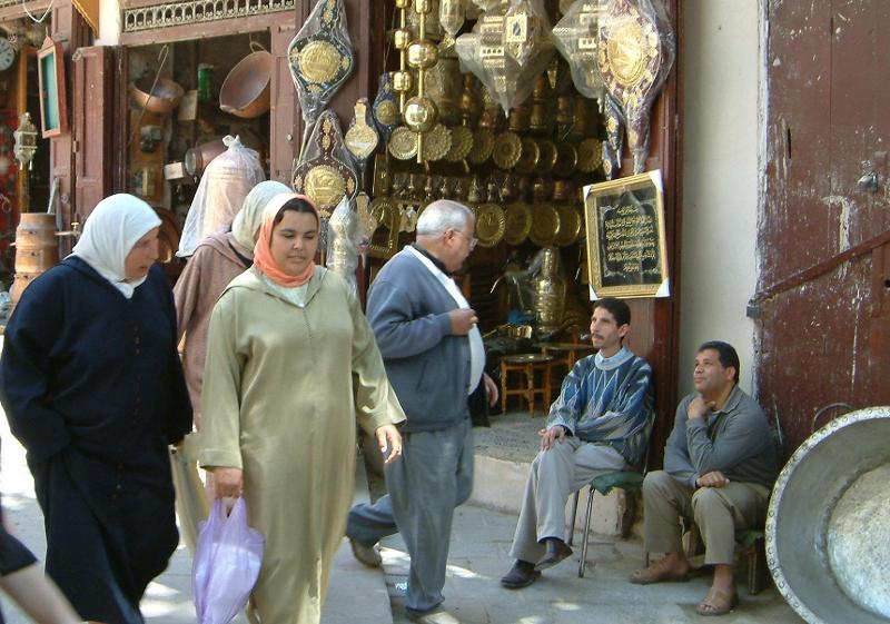 Shopping street of han.. Morocco - 